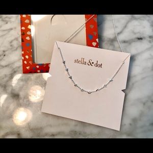 NWT Stella & Dot Silver Celestial Sparkle necklace